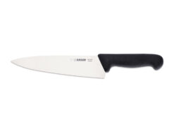 Giesser Chef Knife 20cm Wide Blade Black Handle
