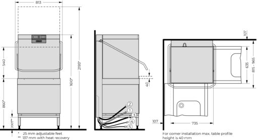 Hobart Profi AMXXL Pass-Through Dishwasher - Image 4