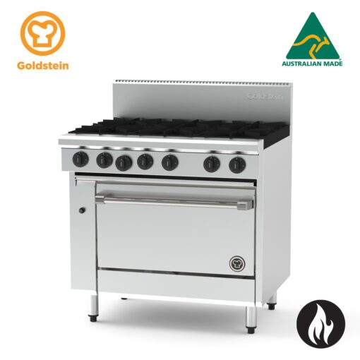Goldstein 800 Series Gas 6 Burner Gas Fan Forced Oven