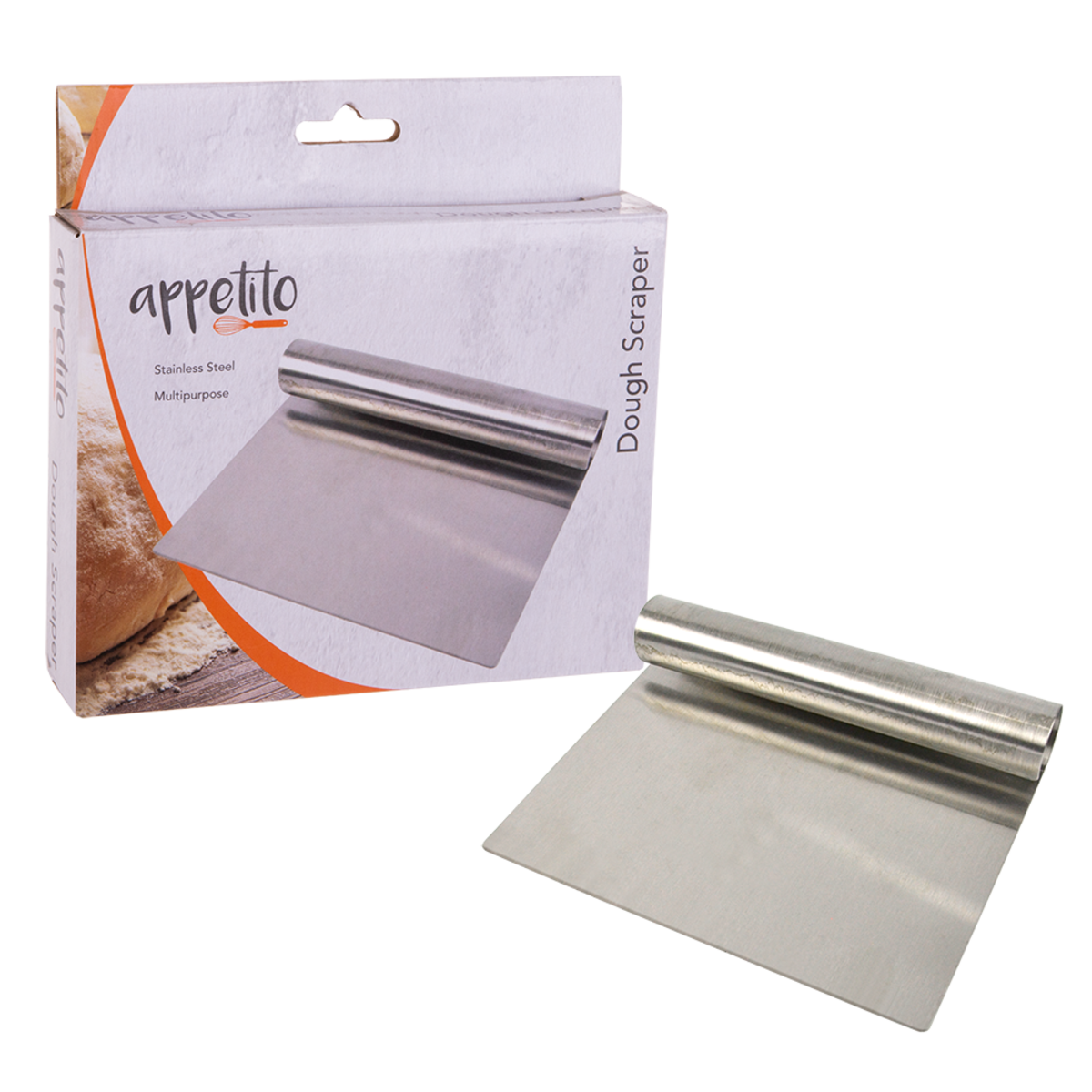 Appetito Stainless Steel Dough Scraper