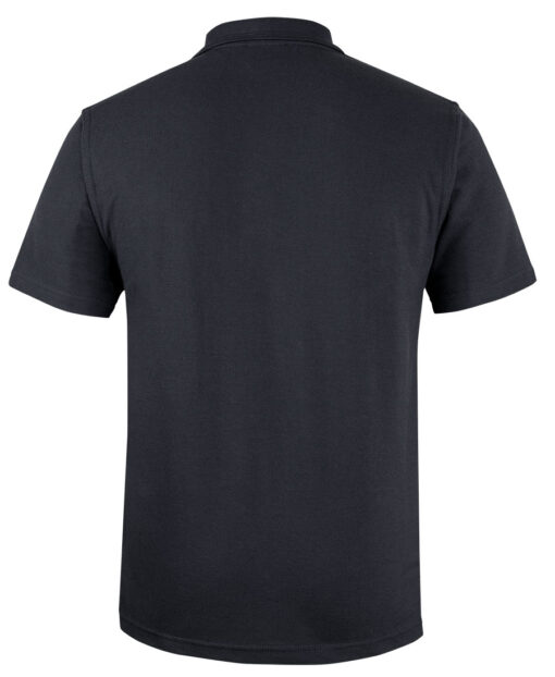 Polo Shirt -Solid Black - Image 4