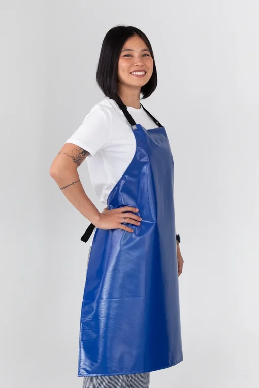 PVC Bib Apron- Navy - Image 2