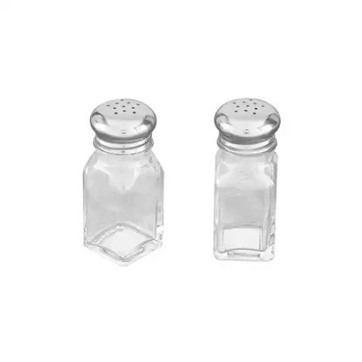 Square Salt & Pepper Shakers- Sold as Singles