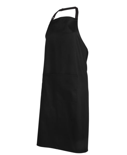 Deluxe Bib Apron with pocket Black - Image 2