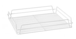 Glass Basket - Rectangular PVC Coated- White
