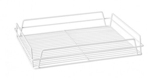 Glass Basket - Rectangular PVC Coated- White