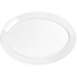 White Melamine Oval Platter 43cmx33cm