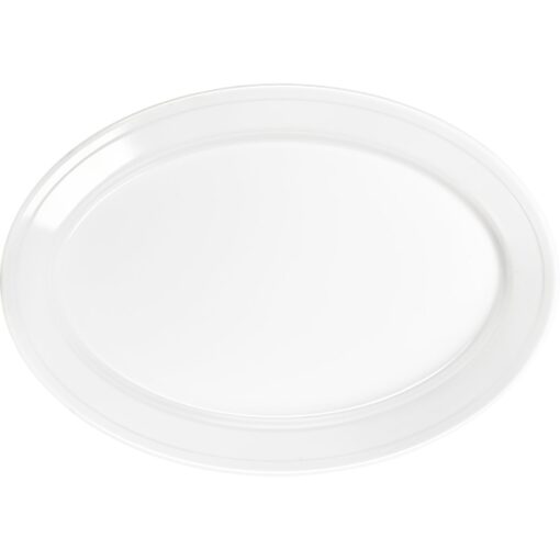 White Melamine Oval Platter 43cmx33cm