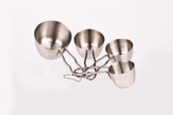 Appetito Stainless Steel Measuring Cups Wire Handles- Set of 4