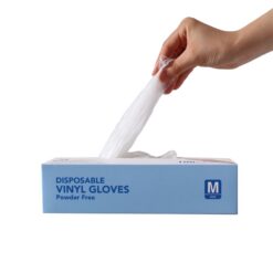Virafree Vinyl Disposable Gloves- Medium