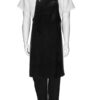 black pvc bib apron