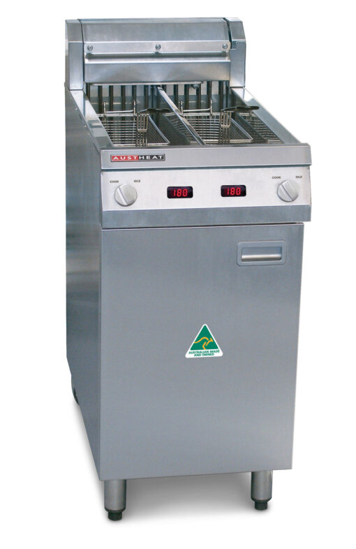 Austheat Double Pan Two Basket Deep Fryer