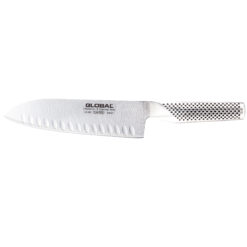 Global Classic 18cm Santoku Knife, Fluted G-80