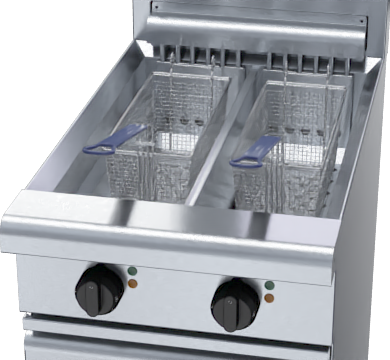 Alternative view of Twin Pan Electric Fryer 450mm